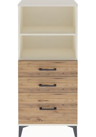 Arges Dolap 2 Raflı 3 Çekmeceli 60x30x134 Aytaşı-çam Aytaşı