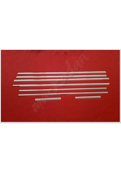 Db Chrome Mercedes Viano W639 Kısa Şasi Cam Çıtası Nikelajı 2004-2014 8 Parça P.çelik