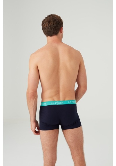 U.S. Polo Assn. Erkek Gri Melanj - Lacivert 2 Li Boxer 80362 Gri