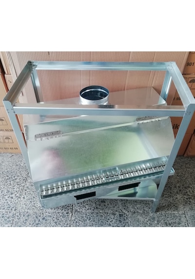 Davlumbazlı- Sehpalı-kömürlü Lüks Mangal