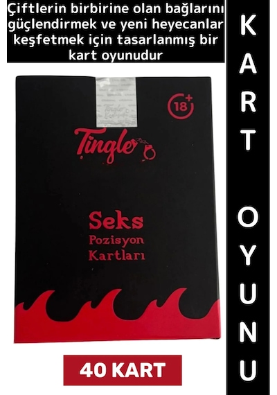 Kartoyunu Eğlenceli Romantik Keyifli Vakit Etkinlik Sevgili Çift İlişki Yetişkin 40 Kartlı Oyun