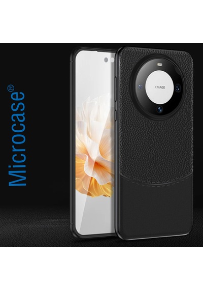 Huawei Mate 60 Pro Plus Leather Deri Efekt Silikon Kılıf-al3337