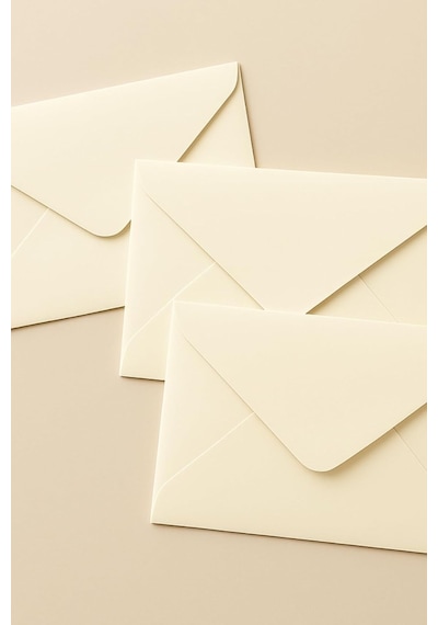 Minik Zarf, 7x9 Cm 25 Adet Krem