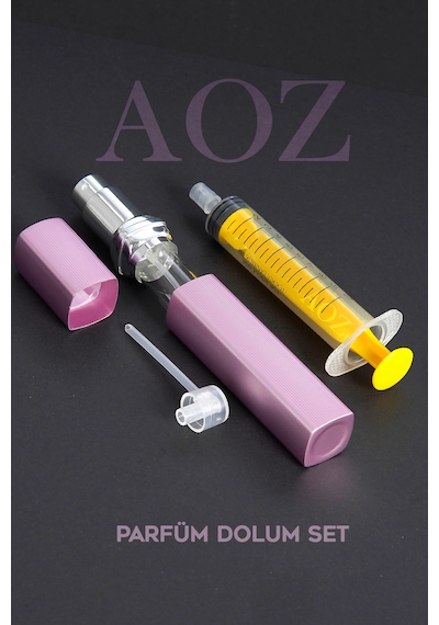 Pembe Parfüm Dolum Seti Doldurulabilir Mini Parfüm Şişesi Cep Parfüm Şişesi Taşınabilir Parfüm Şişesi 12ml