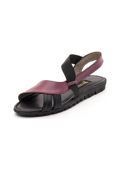 41-42-43-44 Numara 180052 Bordo Siyah Büyük Numara Sandalet Bordo