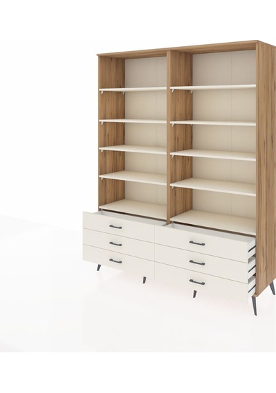 Hyperion Gardrop 10 Raflı 6 Çekmeceli 176x44x221 Çam-aytaşı Aytaşı Hyperion Gardrop 10 Raflı 6 Çekmeceli 176x44x221 Çam-aytaşı Aytaşı