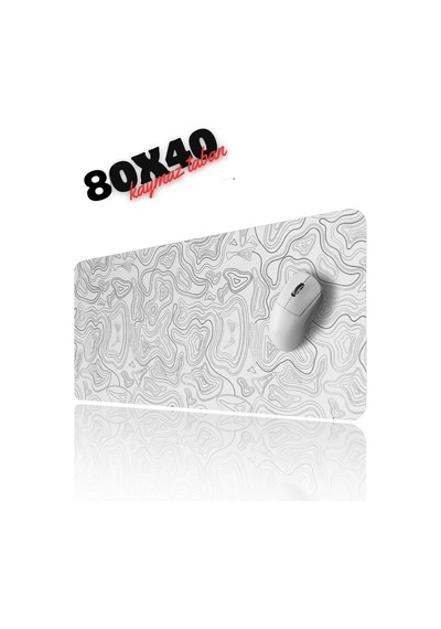 Miaxtreme White Contour Speed Hızlı Yüzey Kaymaz Taban Gaming Oyuncu Mouse Pad 5