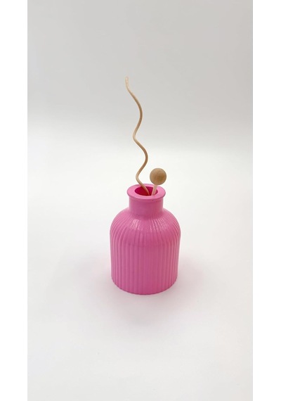 Atiye Studio El Yapımı Mini Taş Tozu Vazo Minimal Modern Dekoratif Vazo Lego Çiçek Ve Kuru Çiçek Uyumlu Pembe