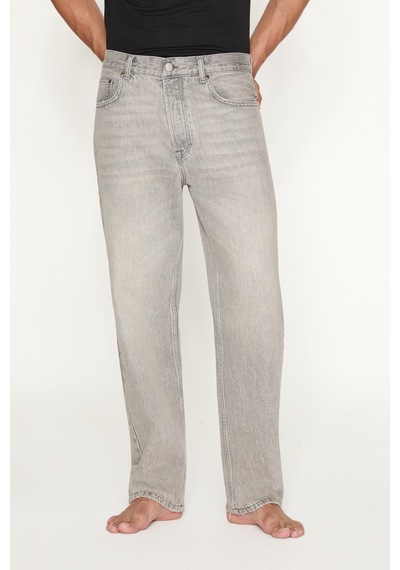 Grımelange Grimelange Carpe Erkek Straight Fit Gri Jeans Gri - Haki