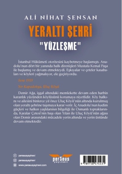 Yeraltı Şehri - Yüzleşme- : Ali Nihat Şensan- Perseus Yayınevi