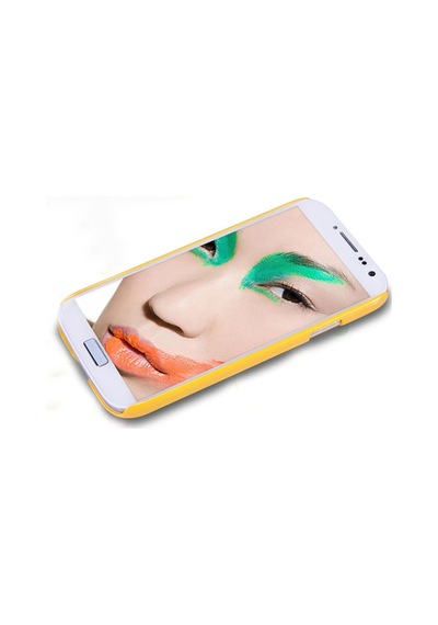 Nillkin İ9500 Galaxy S4 İle Uyumlu Nillkin Parlak Sert Kauçuk Kılıf Sarı