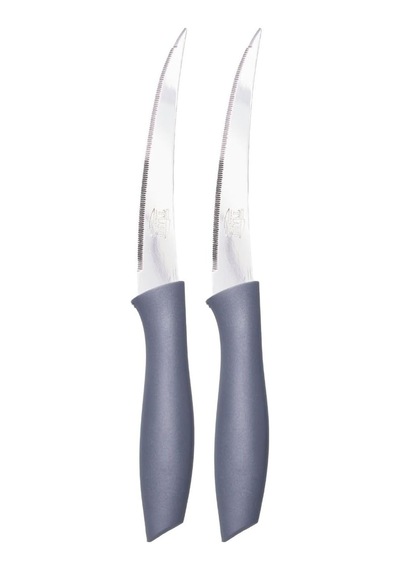 Sebze Ve Meyve Bıçağı, Çelik, Gri, Lazer Kesim Tırtıklı Uç, 22 Cm, 6 Adet Diğer