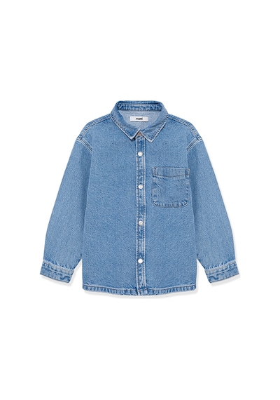 Mavi - Bob 90lar İndigo Mavisi Jean Gömlek 6210000-86709 Mavi