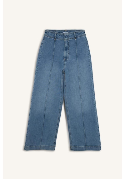 Defacto Culotte Yüksek Bel Uzun Jean Yıkamalı Pantolon F5537ax25aunm85 Indigo Defacto Culotte Yüksek Bel Uzun Jean Yıkamalı Pantolon F5537ax25aunm85 Indigo