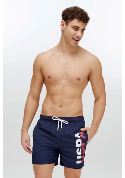 U.S. Polo Assn. Erkek Lacivert Orta Boy Deniz Şortu 22004 Lacivert