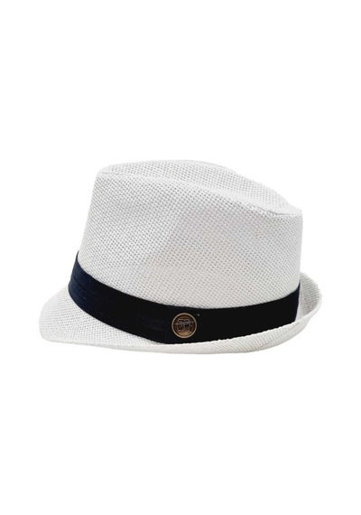 Tezzgelsin Unisex Yazlık Hasır Jackson Fötr Şapka Beyaz