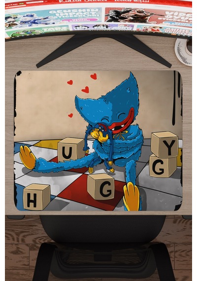 Poppy Playtime Kaymaz Dikişli Kauçuk Oyuncu Mousepad V4 - 48x40 Xl Gaming Mouse Pad Fare Altlığı