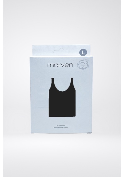 Morven Erkek Siyah Basic Düz %100 Pamuk Atlet 24mc020003001 Siyah