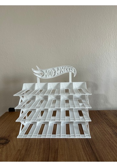 Hot Wheels Uyumlu 20 Araçlık Stand 1/64 Beyaz