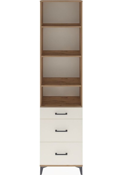 Arges Dolap 4 Raflı 3 Çekmeceli 60x30x243 Çam-aytaşı Çam