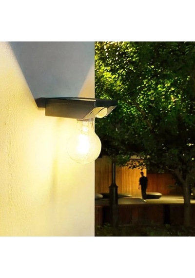 Solar Sensörlü Led Ampul Lamba - Güneş Enerjili - Dış Mekan Aydınlatma Gün Işığı