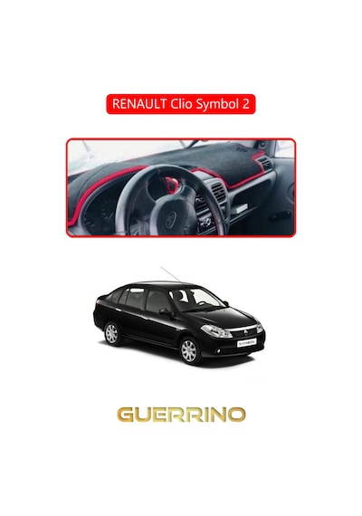 Renault Clio Symbol 2torpido Koruma Halısı Kırmızı Kenar
