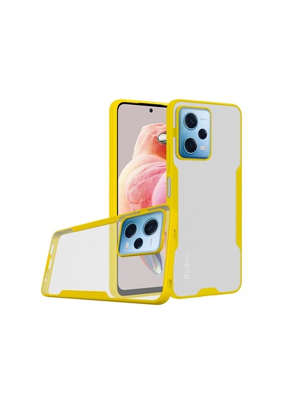 Sptmgldı Newface Xiaomi Redmi Note 12 Pro 5g Kılıf Platin Silikon - Sarı