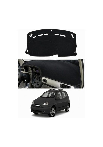 Chevrolet - Rezzo 2000-2011 Uyumlu Torpido Koruma Kılıfı - Siyah Şeritli