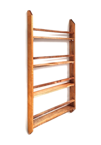 Ahşap Montessori Kitaplık Çocuk Odası Kahverengi Duvar Rafı 50x100 Cm