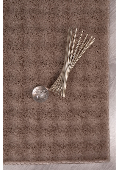 Oval Bubble Peluş Yumuşak Kaymaz Salon Oturma Odası Balkon Halısı Yolluk Çok Renkli