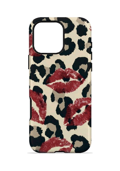 Velvoria Valestra Leopar Ruj İzleri Apple Apple iPhone Uyumlu 16 Pro Max Magsafe Koruma Kılıfı Valestra Magline - Leopar Ruj İzleri