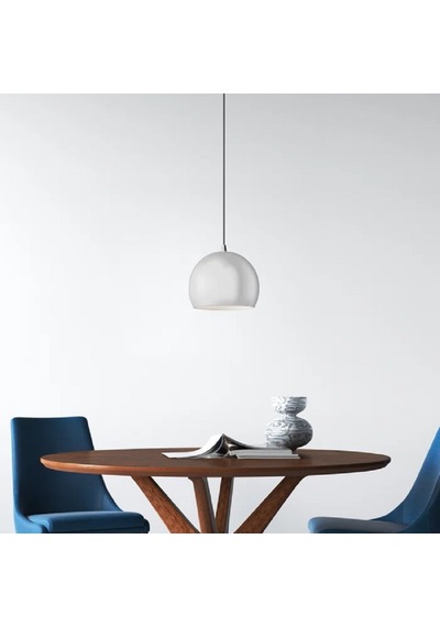 Riolight Modern Gri Cafeler,oda,mutfak,yatak Başı İçin 1xe27 Tekli Metal Sarkıt Avize Çap:20cm Metal