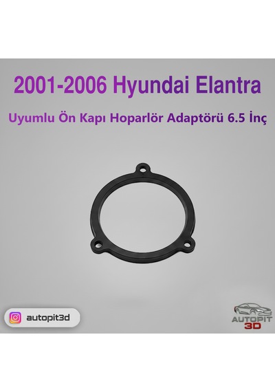 Hyundai Elantra 2001 2006 Uyumlu Ön Kapı Hoparlör Adaptörü 6.5 İnç