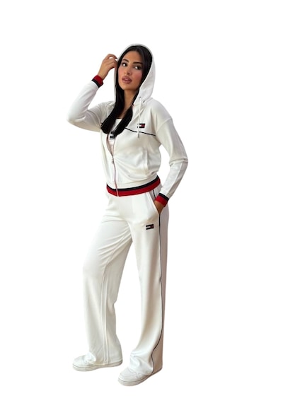 Tommy Hilfiger Bayan 3 "lü Eşofman Takımı Set Beyaz