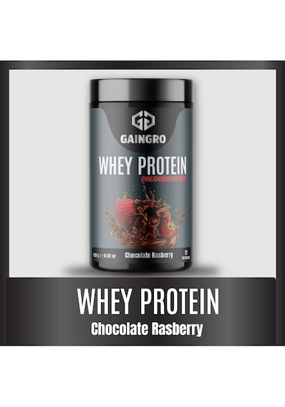 Whey Protein Çikolata Ve Ahududu Aromalı - 420 Gr 12 Servis Çikolata - Ahududu