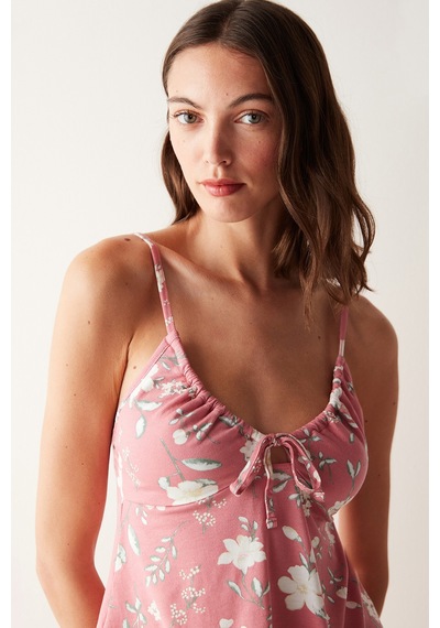 Penti Floral Atlet Pembe Pijama Üstü Gülkurusu