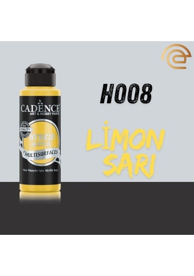 Cadence Hybrid Multisurface Akrilik Boya 120 Ml H008 Limon Sarı 403 Limon Sarı