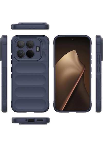 Xiaomi 15t Pro Kılıf Kamera Korumalı Leke Tutmaz Tasarımlı Darbe Emici Yumuşak Pürüzsüz Silikon Kapak Lacivert