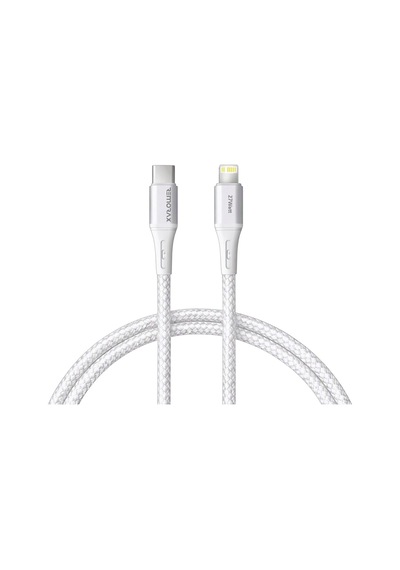 Type C-lightning Uyumlu, 2metre Örgülü 27watt Pd Hızlı Şarj Kablosu, Remorax Wahoo 1ad X 2metre Beyaz Diğer