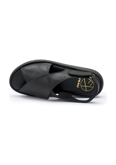 Nero Sandalet Kadın 50p1 Frau Cachemıre Sandal Black Siyah