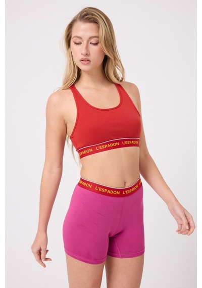 Athleshorts Yüksek Bel Kadın Uzun Boxer Şort -3086 Pembe