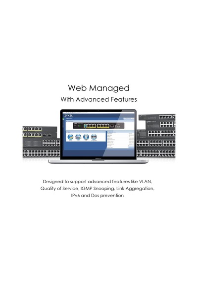 24-port 10/100/1000 Gigabit Poe Switch Smartmanaged Rack Mount 24 Poe + Port 170 Watt