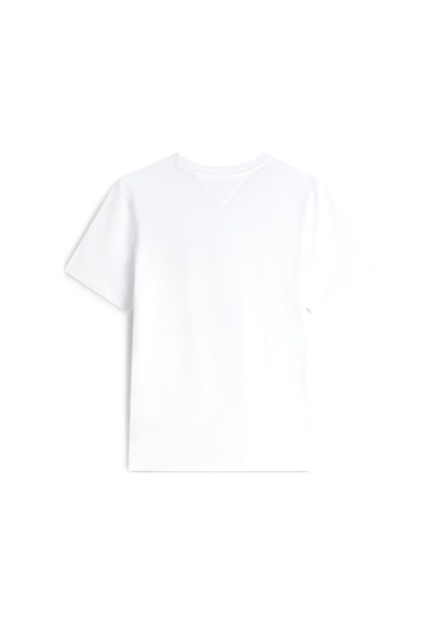 Tommy Hilfiger Erkek Brand Love Text Stack Beyaz T-shirt-13210 Beyaz