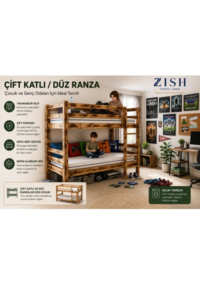 Eco Comfort 12 Cm Yıkanabilir Kılıflı Sünger Yatak Yer, Misafir, Kamp Ve Karavan Yatağı, Şilte 8 Cm 24 Dns Orta Sert + 2 Cm 24 Dns Hyper Soft Tamzara Kumaş, Koruyucu Süprem Eco Comfort 12 Cm Yıkanabilir Kılıflı Sünger Yatak Yer, Misafir, Kamp Ve Karavan Yatağı, Şilte 8 Cm 24 Dns Orta Sert + 2 Cm 24 Dns Hyper Soft Tamzara Kumaş, Koruyucu Süprem