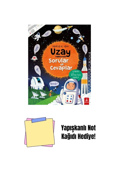 Uzay Hakkında Sorular Ve Cevaplar Ciltli + Yapışkanlı Not Kağıdı