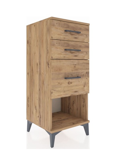Hyperion Komodin 3 Çekmeceli 44x44x106 Çam-çam Çam