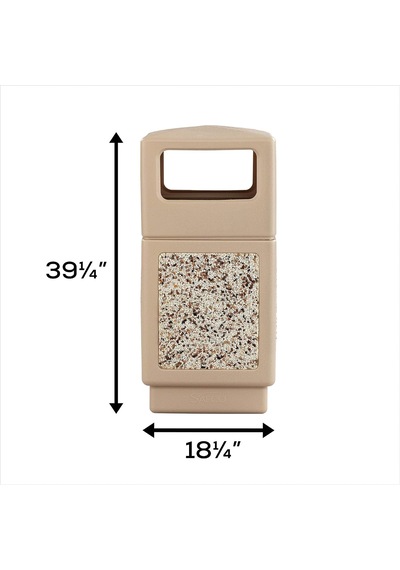 Products Canmeleon Dış Mekan/iç Mekan Agrega Paneli Çöp Kutusu 9472tn, Bronz, Doğal Taş Paneller, Dış Mekan/iç Mekan Kullanımı, 9472tn, Kapasite