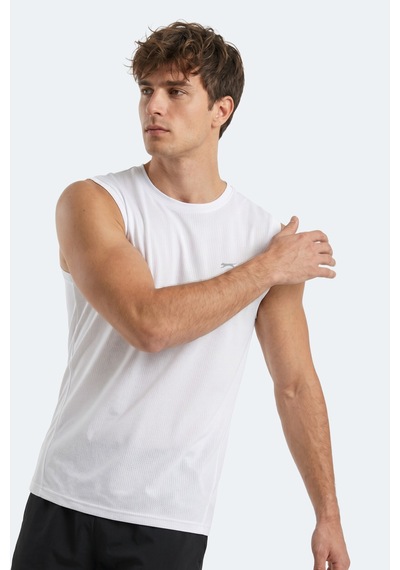 Slazenger Herofıt Erkek Kolsuz Beyaz Atlet