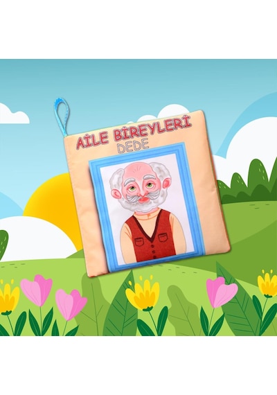 Tox Aile Bireyleri Sessiz Kumaş Kitap T109 - Bez Kitap , Eğitici Oyuncak , Yumuşak Ve Hışırtılı