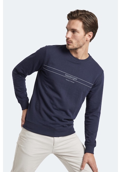 Slazenger Garret Erkek Lacivert Sweatshırt